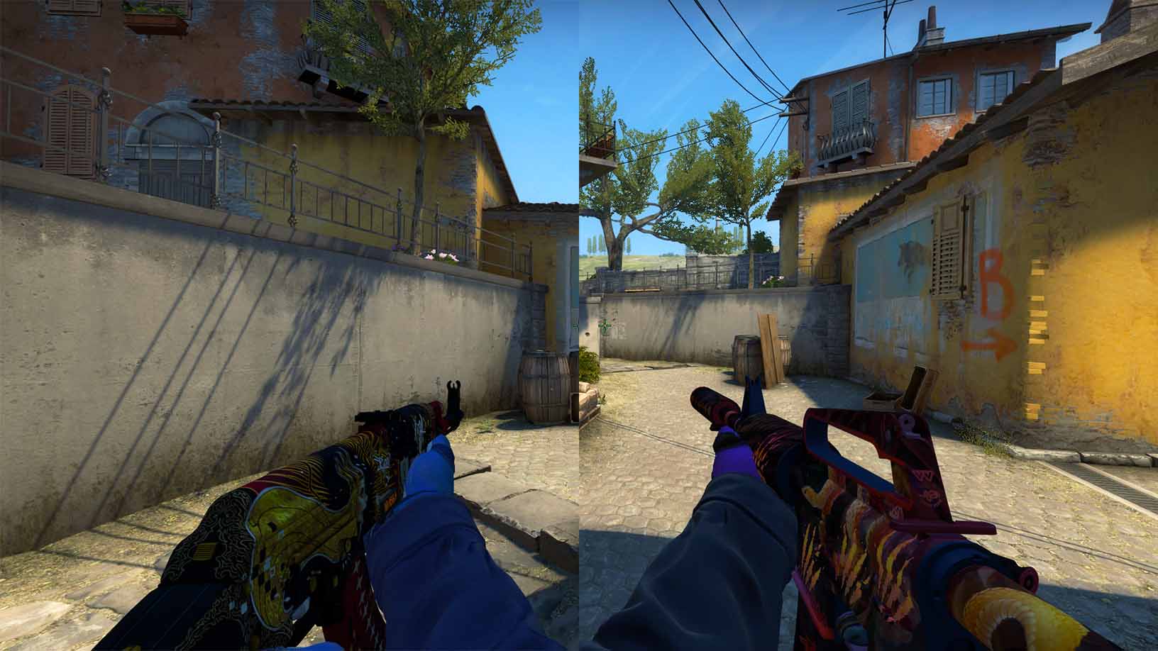 CSGO weapons AK47 vs M4A1-S
