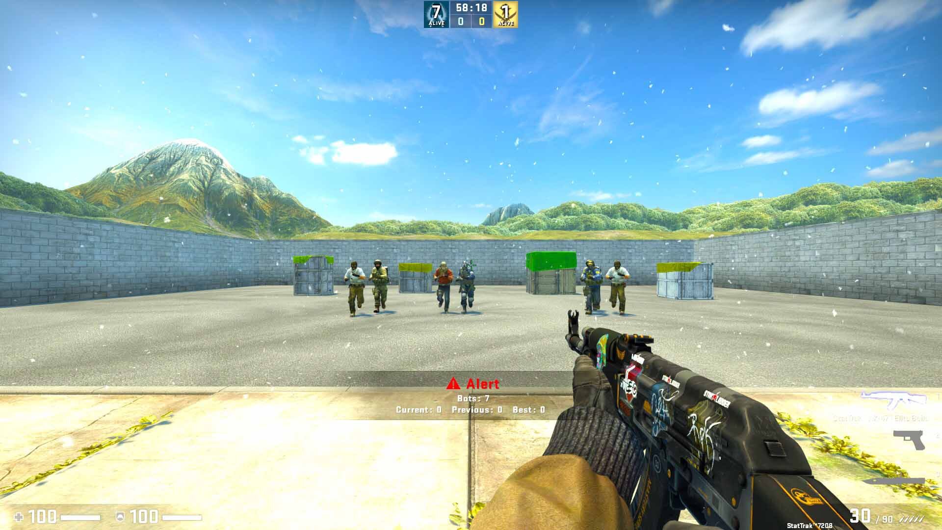 CSGOHUB bot rush mode