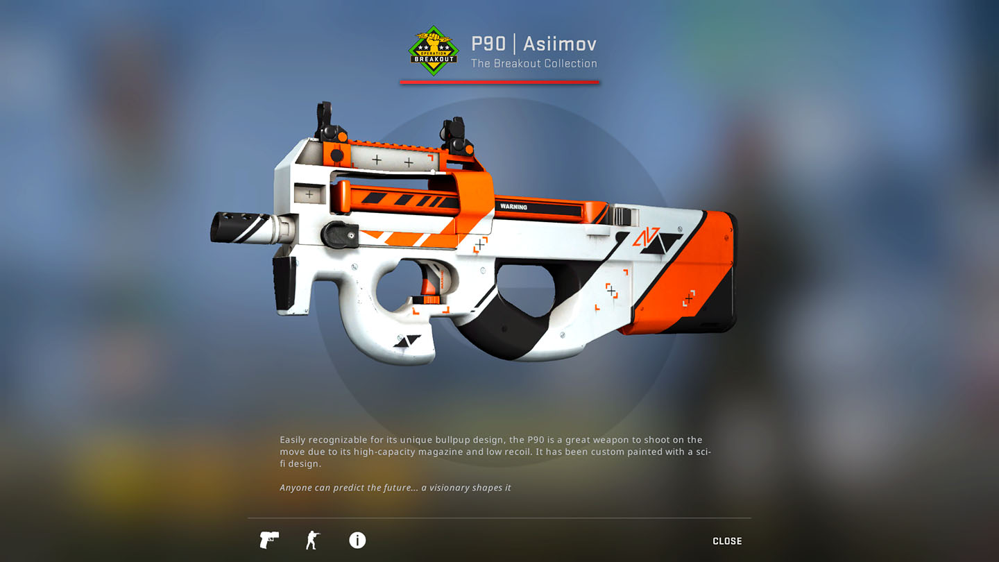 CSGO P90 asiimov