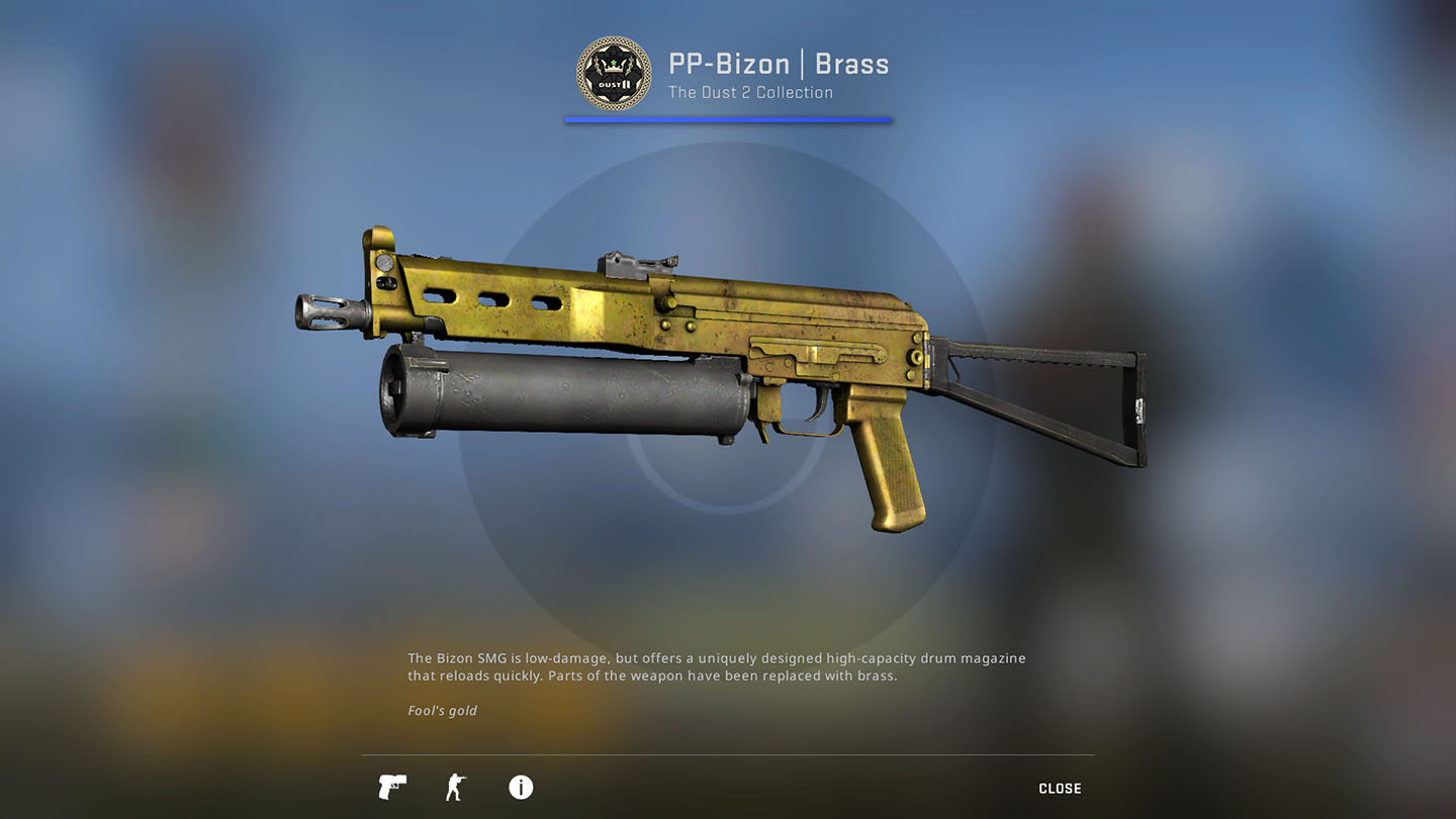 CSGO PP Bizon Brass