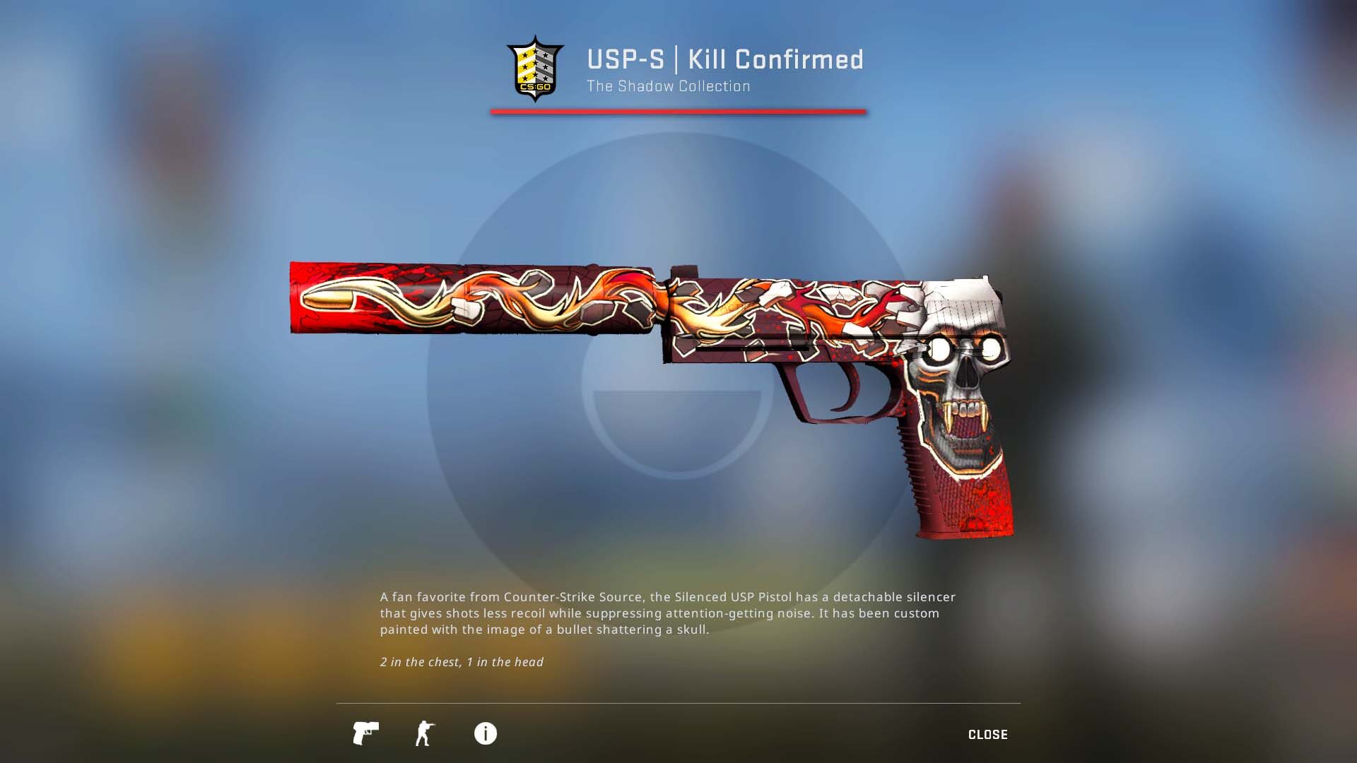 CSGO Pistol usp kill confirmed skin