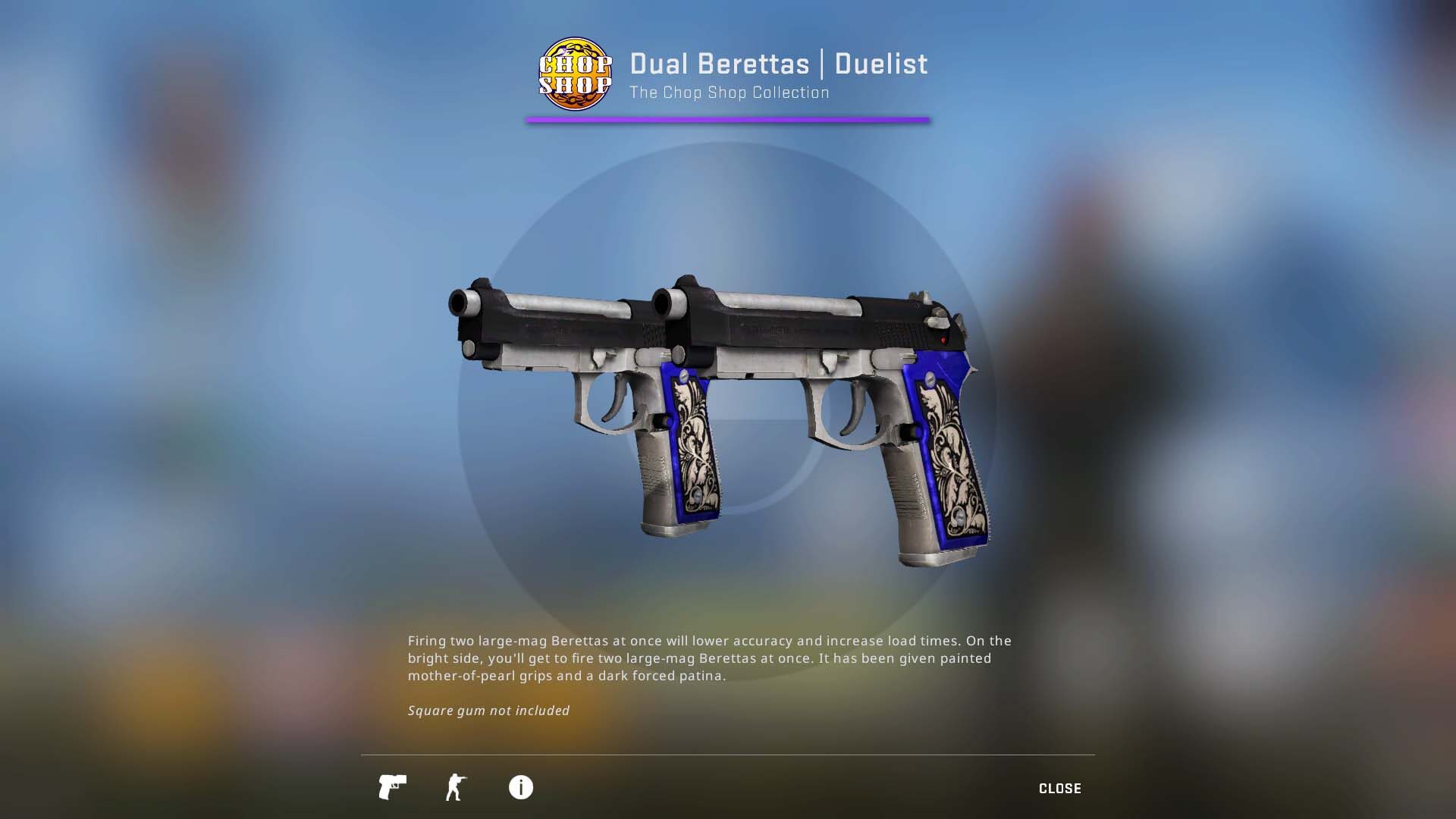CSGO pistol dual berettas duelist skin