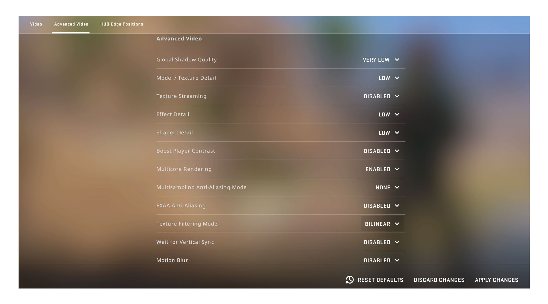 Best video settings for csgo FPS