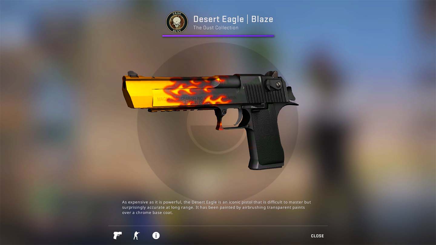 CSGO Deagle skin Blaze