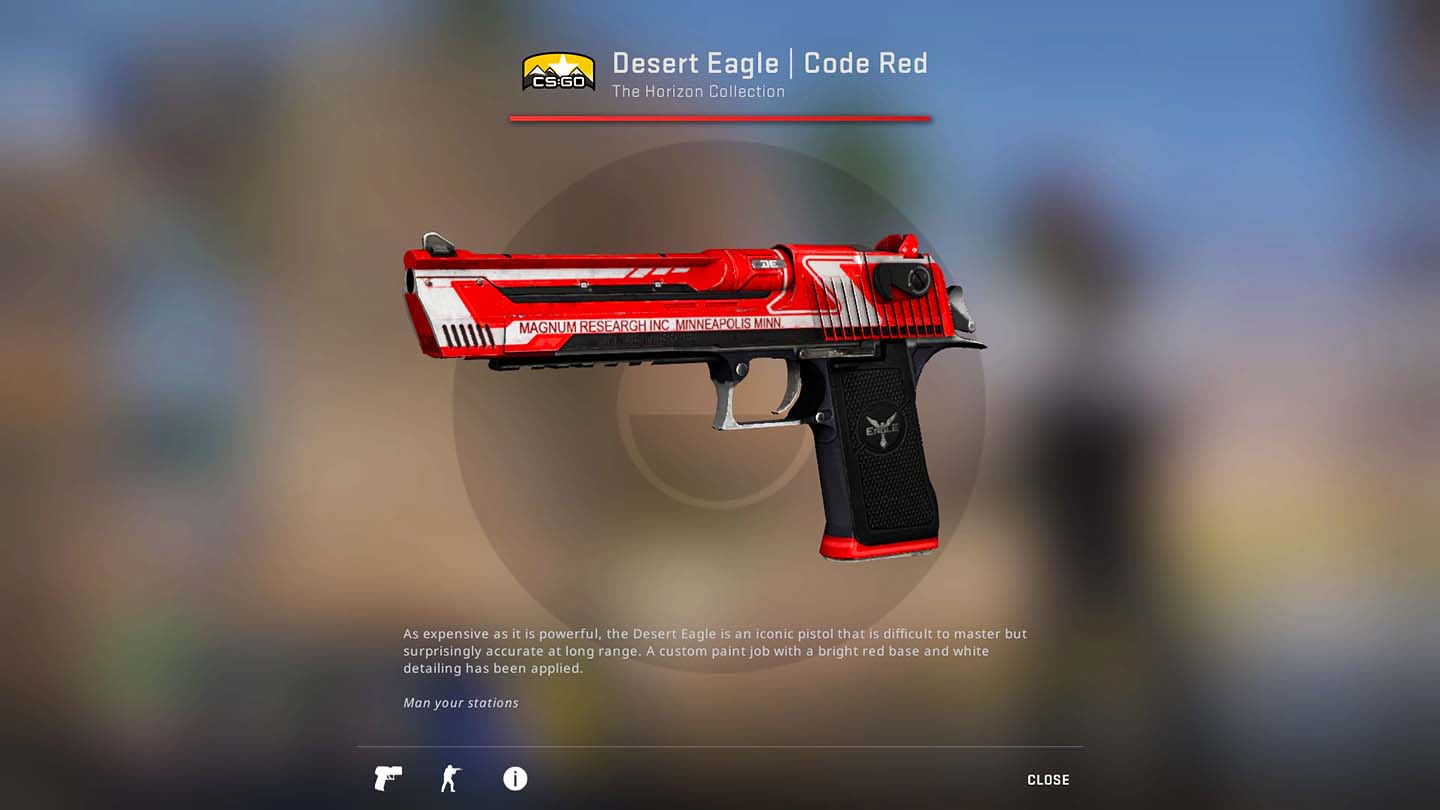 csgo Deagle skin Code Red