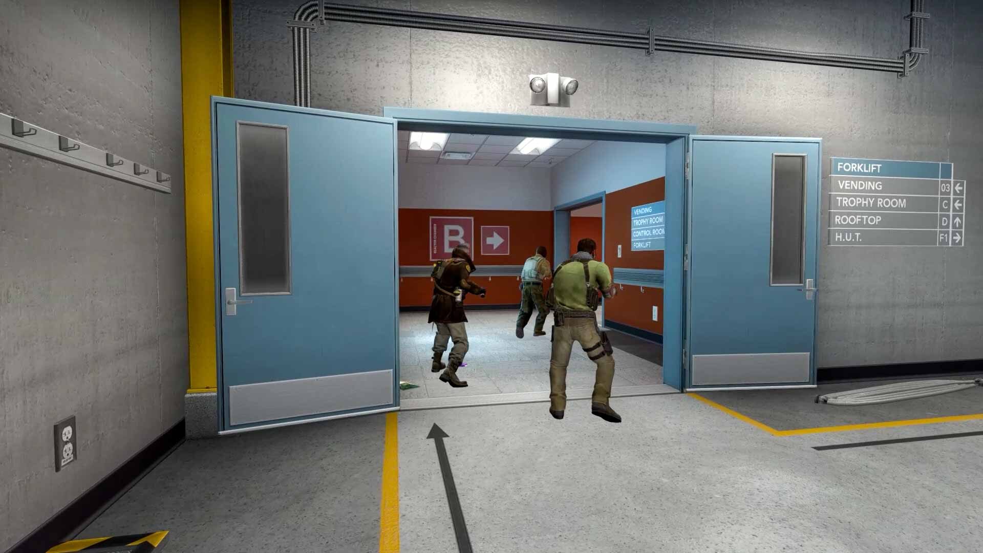 csgo nuke, T players going ramp