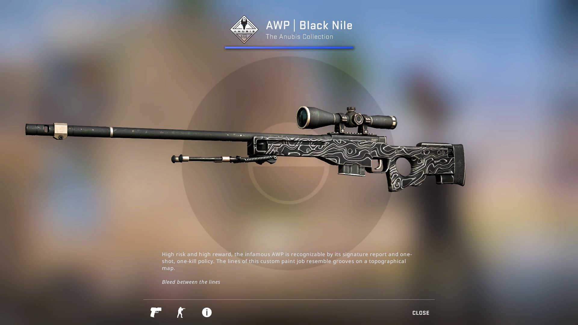 AWP Black Nile csgo skin