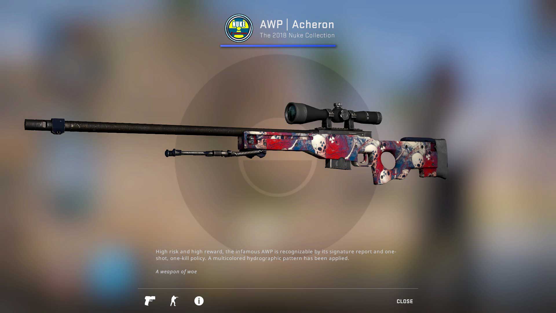 AWP skin Acheron, csgo skins