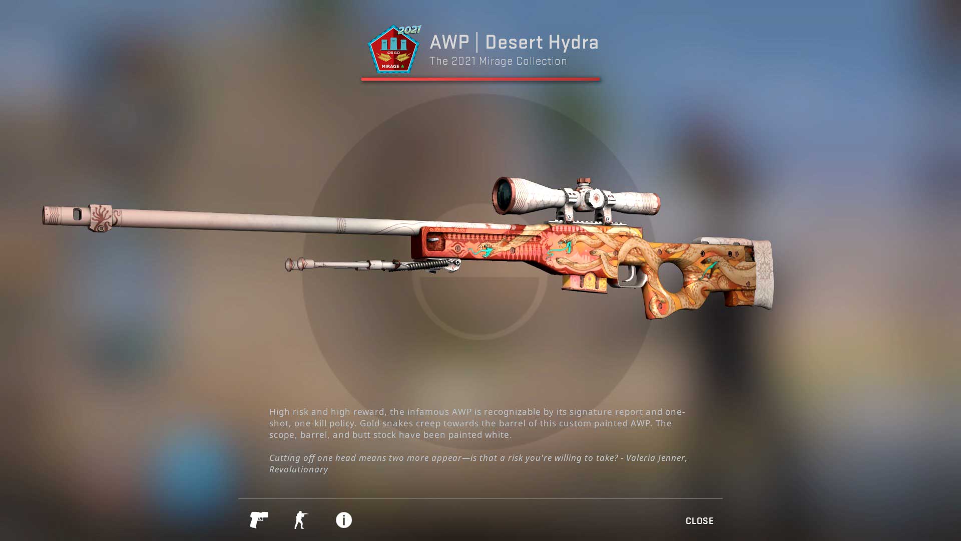 AWP skin Desert Hydra, csgo skins