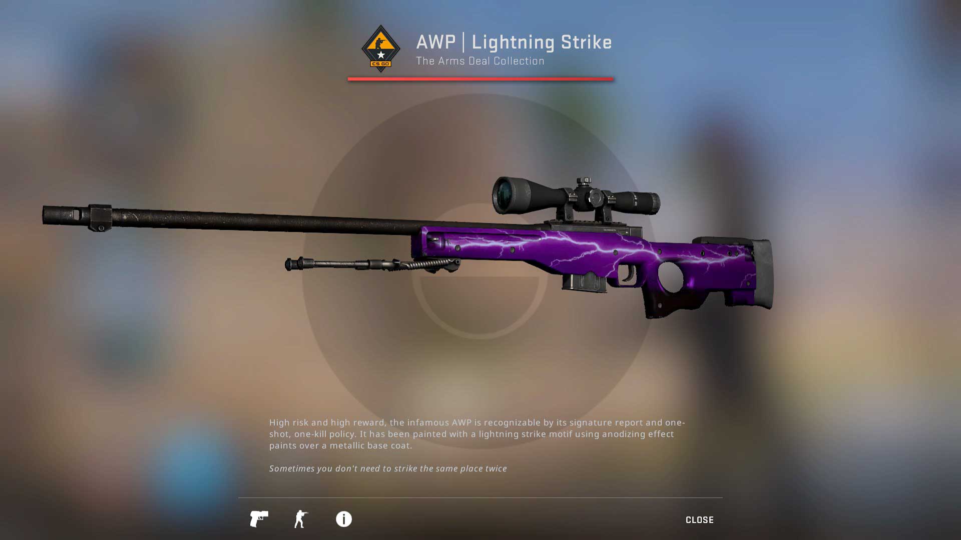 AWP skin Lightning Strike, csgo skins