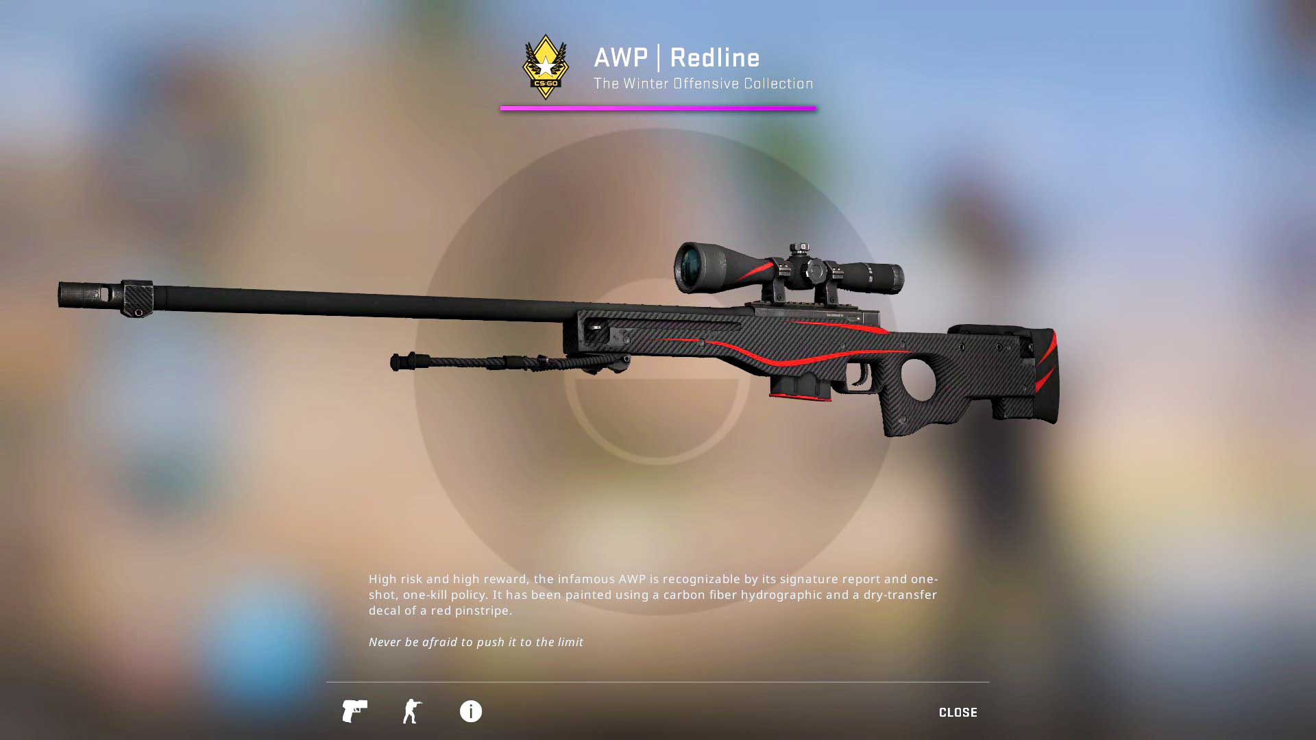 AWP skin Redline, csgo skins