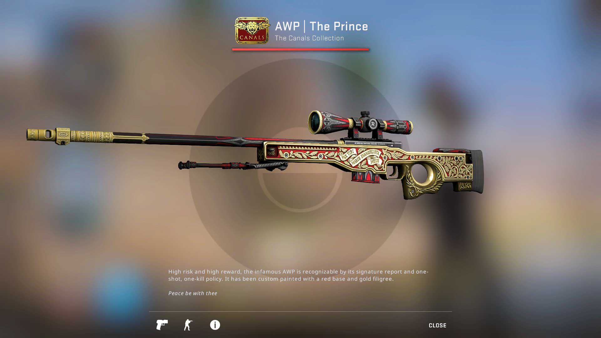 AWP skin The Prince, csgo skins