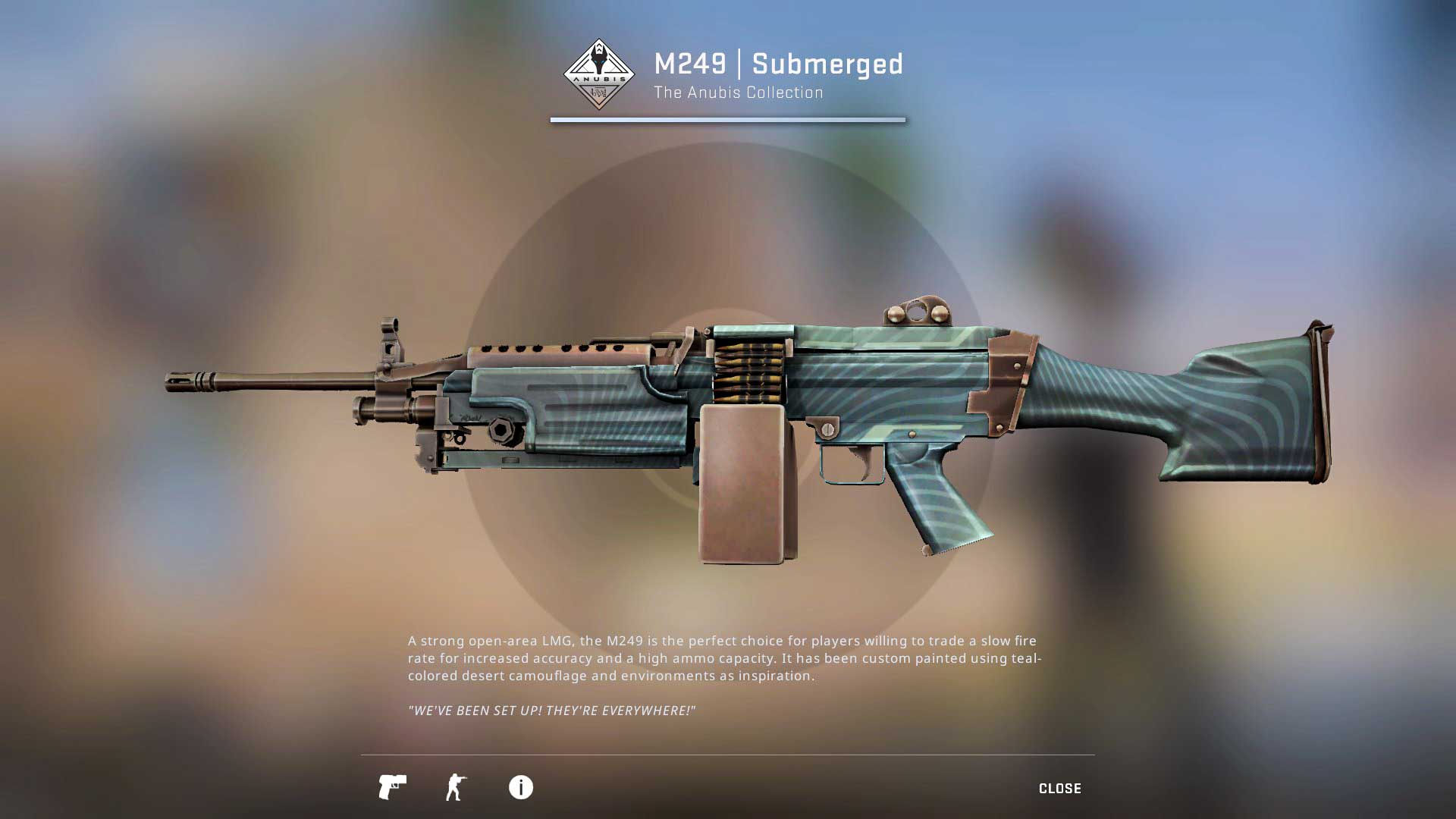 M249 Submerged csgo skin