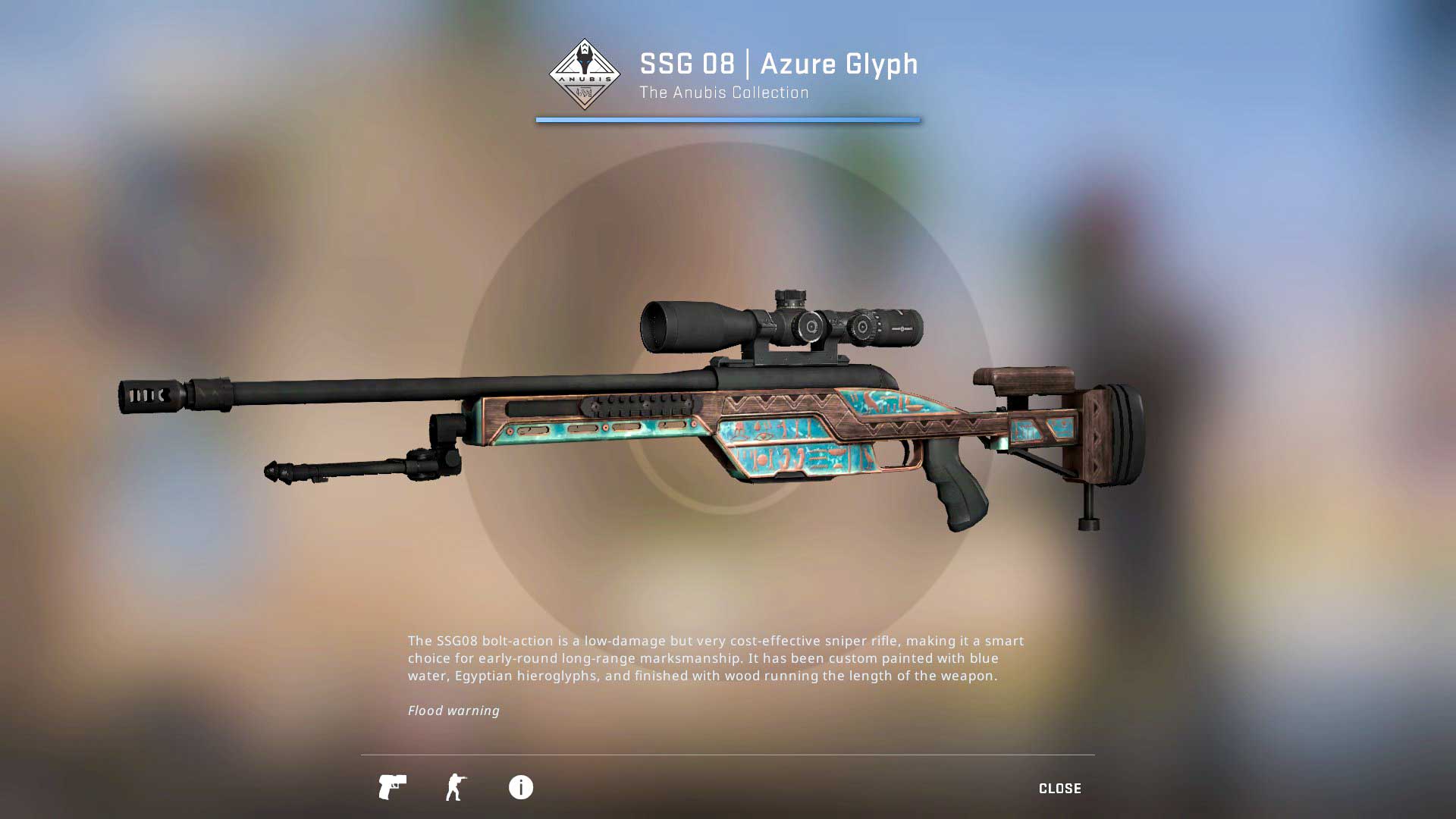 SSG 08 Azure Glyph csgo skin
