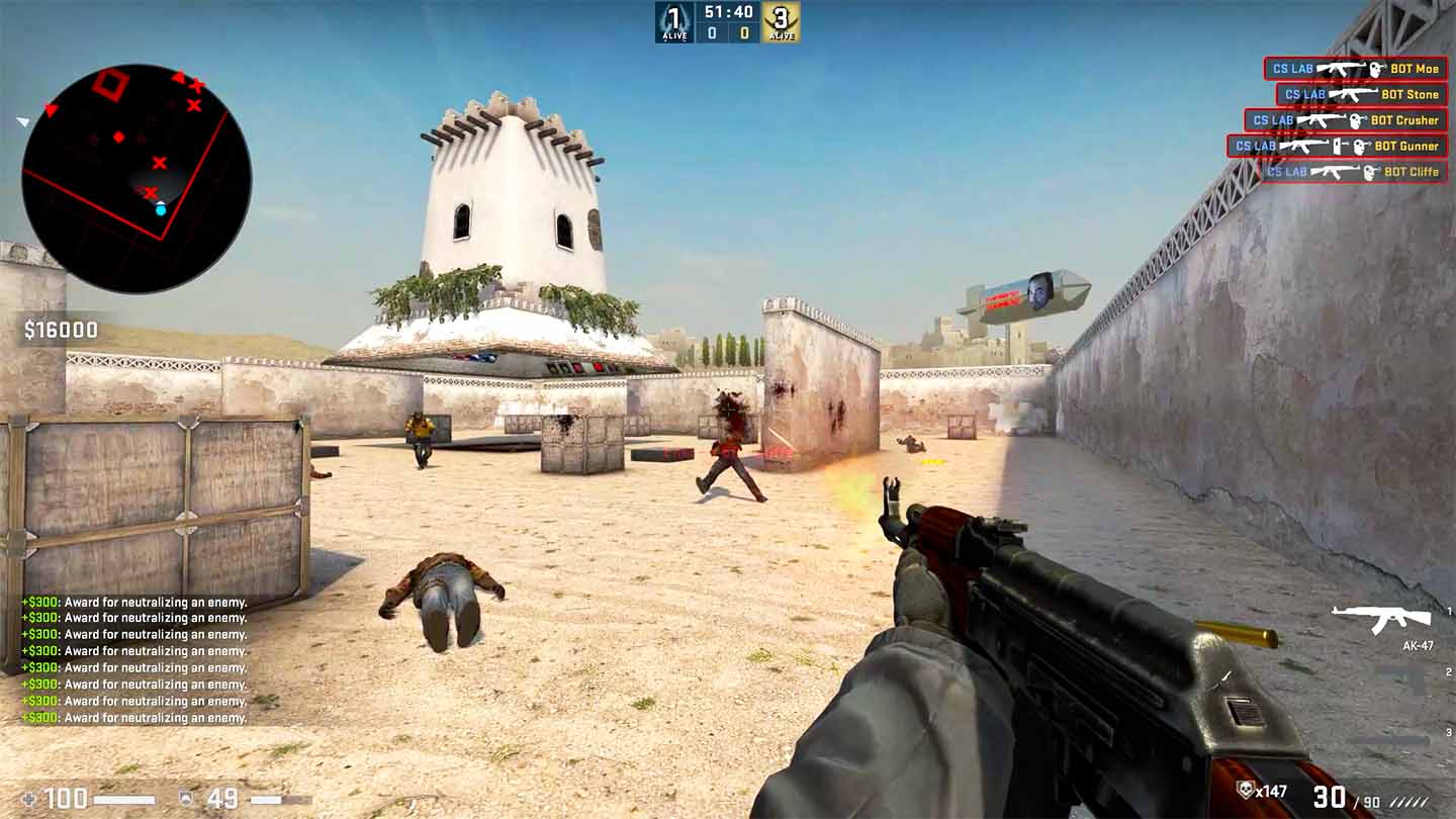 CSGO AIM REFLEX TRAINING MAP