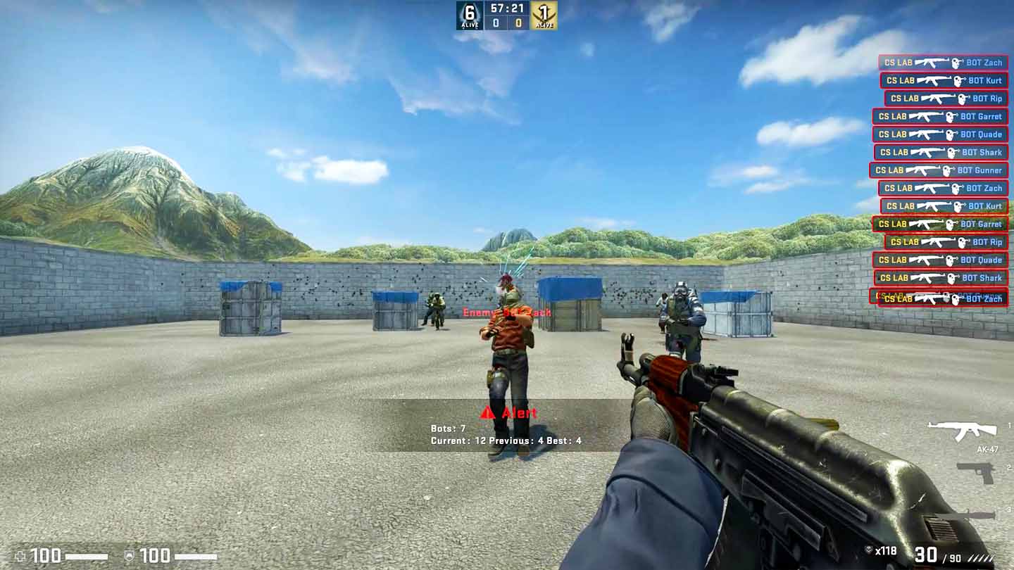 CSGOHUB AIM TRANINING MAP BOT RUSH MODE