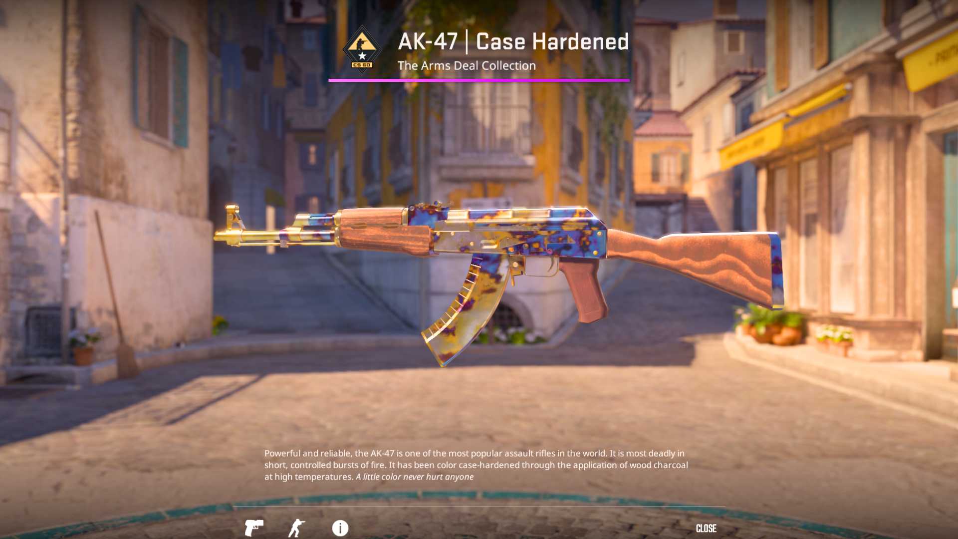 Case Hardened skin AK47, cs2 skins