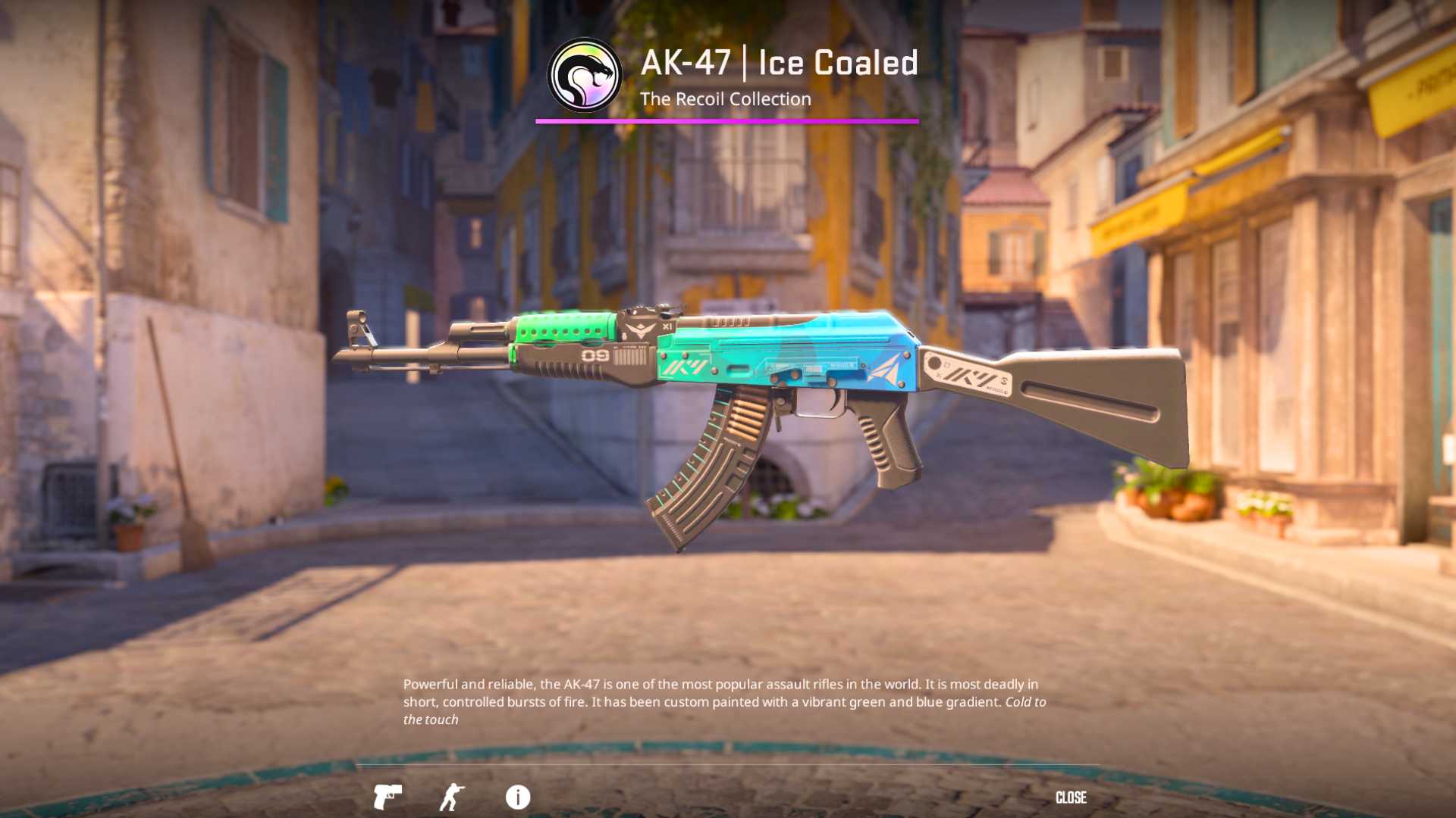 Ice Coaled skin AK47, cs2 skins